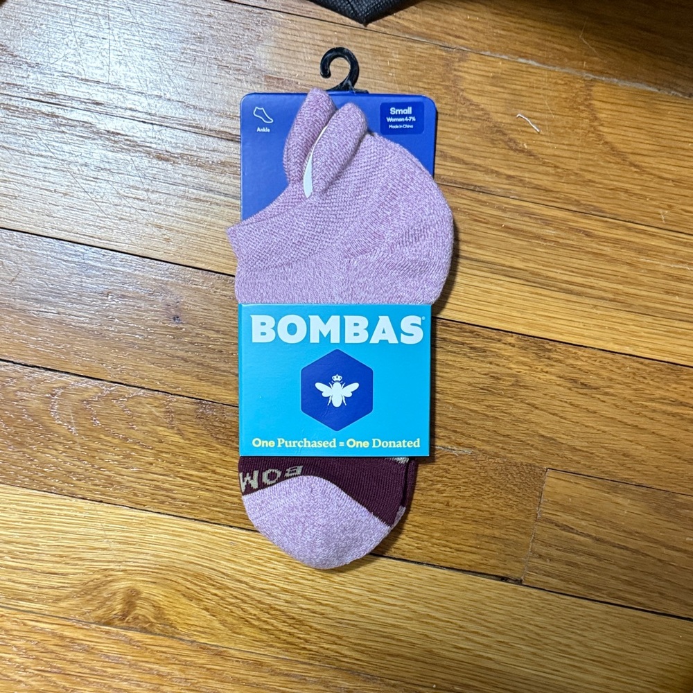 Bombas Light Pink Ankle Socks